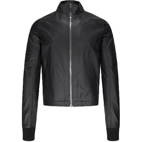 Rick Owens リックオウエンス　 Intarsia Leather Jacket2021SS  レザージャケット